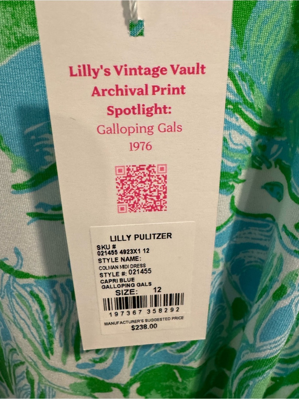Lilly Pulitzer Colman Midi Dress in Galloping Gals 1976 Print - Picture 6 of 8